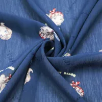 WI-B05 Shaoxing Textil 100% Polyester 100d Crepe Bedruckter Chiffon-Stoff für Damen- und Mädchenkleider Hochzeits- und Accessoire-Stoff