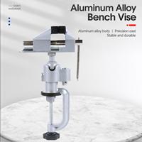 Nouvelle pince de table rotative 2-en-1 à 360 degrés, multifonctionnelle en alliage d'aluminium, support de perceuse électrique pivotant, outil rotatif