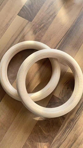Anillas de Gimnasia de Madera de Doble Aro con Correas Numeradas de Ajuste Rápido, Entrenadores de Suspensión para Ejercicio Físico, Modelo XL - Product Image 5
