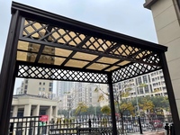 Nouvelle Vente Chaude 2026 : Support Moderne en Alliage d'Aluminium pour Auvents Extérieurs Étanche avec Auvent en Polycarbonate