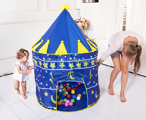 Tienda de juegos para niños de poliéster portátil y plegable ecológica de alta calidad, dosel de cama interior emergente con mosquitera - Product Image 4