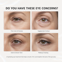 Patchs Hydrogel Contour des Yeux OEM Marque Privée GHK Cu Peptide de Cuivre Centella Caféine Acide Hyaluronique Anti-Âge Cernes et Poches