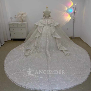 Robe de mariée princesse romantique, robe de bal, dos lacé, robe de mariée perlée, Vestido De Novia Lsjj73 - Product Image 3