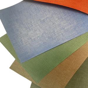 2025 Hot giả da giả da dập nổi PVC Linen tráng cuốn sách giấy ràng buộc tấm vải Nhà cung cấp - Product Image 4
