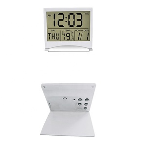 Đồng Hồ Báo Thức Lịch Gấp <span class=keywords><strong>LCD</strong></span> Đa Chức Năng Với Đồng Hồ Đo Độ Ẩm Nhiệt Độ Mua Đồng Hồ Báo Thức Gấp Gọn Du Lịch - Product Image 6