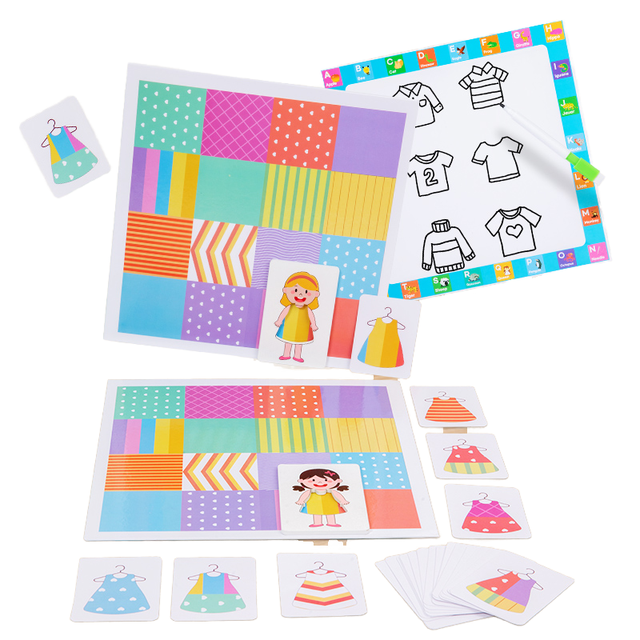 Interactive Kids Memory Card Game Customizable Puzzle Toy for Children's Intelligence Development Color Matching Plays