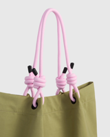 Sac fourre-tout tendance pour femme en nylon uni, imperméable, avec fermeture éclair, grande capacité, réutilisable, pour le shopping, vente en gros