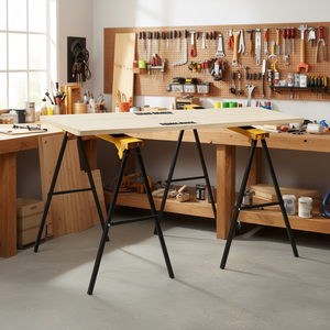 Gambe pieghevoli in acciaio Sawhorse, confezione da 2, per lavori artigianali e progetti fai da te - Product Image 2