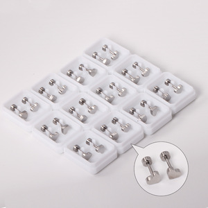 ต่างหูสแตนเลสทรงหัวใจ 10 คู่ สำหรับผู้หญิง เครื่องประดับแฟชั่น ขายส่งข้ามพรมแดน - Product Image 1