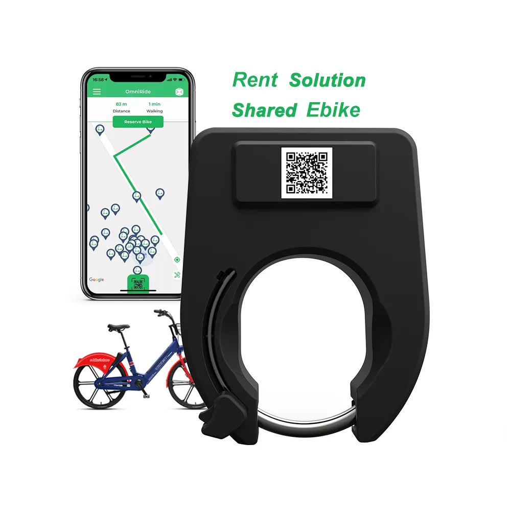 Alarm 4G Diebstahls icherung Elektronisches Fahrrad Teilen Hufeisen GPS-Verriegelung system Dockless Automatic Electric City Sharing Lock für Fahrrad