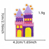 Patchs brodés personnalisés à coller au fer, à prix avantageux, en vente flash, avec un thème de petite fille princesse kawaii, pour la décoration