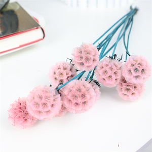 Tela <span class=keywords><strong>de</strong></span> seda artificial <span class=keywords><strong>de</strong></span> tallo único <span class=keywords><strong>de</strong></span> alta calidad, flor <span class=keywords><strong>de</strong></span> <span class=keywords><strong>semilla</strong></span> <span class=keywords><strong>de</strong></span> Scabiosa para boda, para boda - Product Image 4