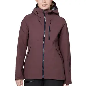Giacca da sci sportiva calda personalizzata di alta qualità da donna giacca a vento impermeabile invernale calda giacca da neve