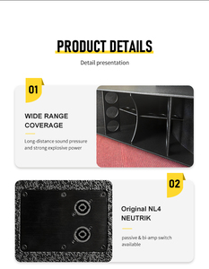 L-SOLUTION Dual <span class=keywords><strong>21</strong></span> pouces 4 ohms 16000W Subwoofer portable en contreplaqué de bouleau écologique F221 avec basses puissantes - Product Image 2