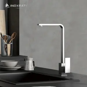 304 stainless steel taps brushed finish kitchen faucet hot cold water mixer kitchen tap sus304 faucet