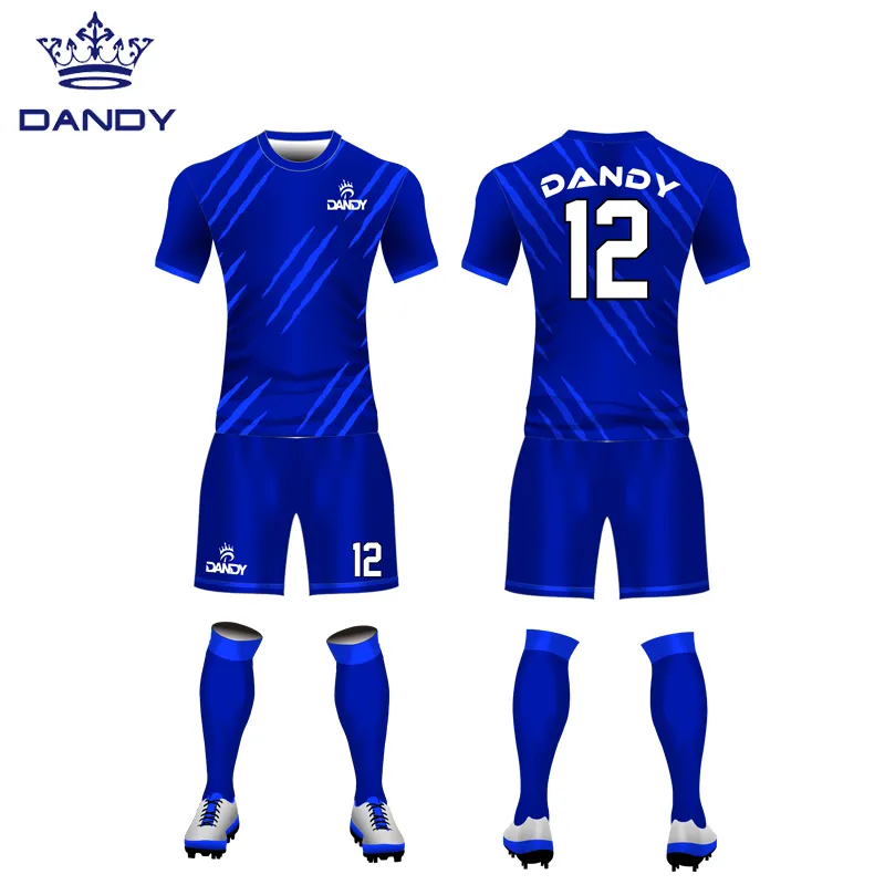 Impresión de logotipo gratis equipo de fútbol baratos, ropa de deportes Jersey de fútbol diseños uniforme de fútbol
