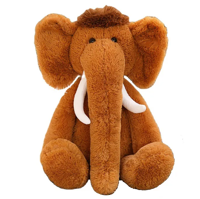 Manufacturers sale four-color mammoth doll long nose plush toy elephant pillow kid accompany comfort doll simulation mammoth