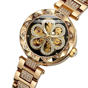 Best-Selling Gift Women's Fully Automatic <b>Mechanical</b> <b>Watch</b> Sapphire Crystal Alloy Case Folding Clasp-Stylish Stainless Steel - Product Image 4