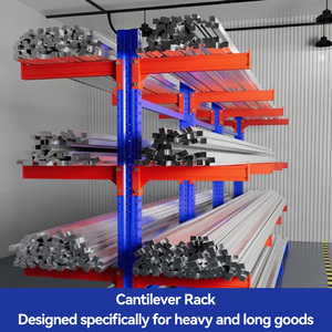 3/4 מתלה אחסון שכבות כבד חובה cantiel <span class=keywords><strong>racking</strong></span> צינור נירוסטה צינור נירוסטה צינור מלבני עץ עם מערכת מיגון - Product Image 5