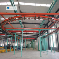 Ligne de production de peinture en poudre avec four de cuisson et four de séchage, haute productivité, certifiée CE