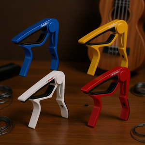 Clip Capo S Core de aleación de aluminio, ajuste rápido para guitarra, ukelele, banjo, mandolina, accesorio para instrumentos musicales - Product Image 2
