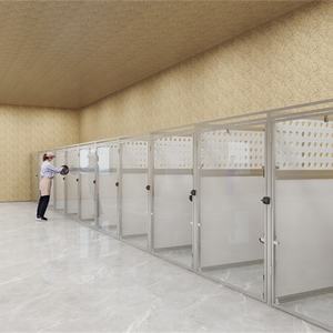 <span class=keywords><strong>Cage</strong></span> de chien extérieure extra <span class=keywords><strong>large</strong></span> en acier inoxydable robuste pour chenil d'embarquement - Product Image 4