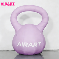 Kettlebell gonflable géant pour événements sportifs, modèle de ballon kettlebell gonflable personnalisé pour accessoires de scène