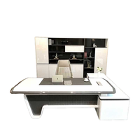 Mobilier de bureau moderne à panneaux en bois Design-Sense Office Desk Bureau de direction haut de gamme Table d'ordinateur