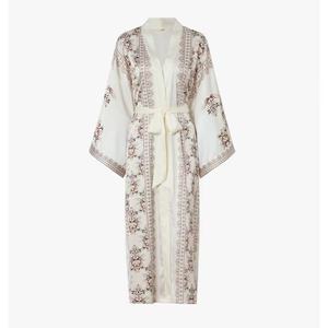 Tendencia en Batas Personalizadas para Mujer al por Mayor, Ropa de Dormir Transpirable, Batas de Baño, Pijamas, Bata de Mujer con Estampado Floral, Bata de Algodón con Puntos Suizos - Product Image 3