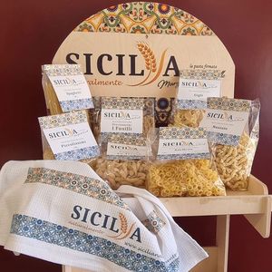 Made in Italy <b>Pasta</b> Sicilian Durum <b>Wheat</b> Grain Products 500 g Natural Composition Paccheri Bronze Drawn - Product Image 5