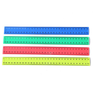 Righello di plastica popolare Eurolucky righelli concavi da 30cm <span class=keywords><strong>disegno</strong></span> righello di cancelleria di misurazione scala nera all'ingrosso - Product Image 5