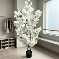 Neues Design Hochzeitsblumen Künstlicher Kirschblütenbaum Seiden-Kunstblumen für Innenräume Büro Bar Raumdekoration Blumenarrangement