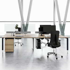 Wooden Staff <strong>Table</strong> Stock Office Products Chinese Suppliers <strong>4</strong> 6 Seater Office Cubicle Workstations <strong>Computer</strong> Desk - Product Image 1