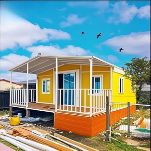 Casa Prefabricada Móvil de Acero de Lujo, Casas, Villa de Cine, <span class=keywords><strong>Cabaña</strong></span> con Aleros, Nueva Condición, Diseño Moderno Ecológico, Certificación CE - Product Image 5