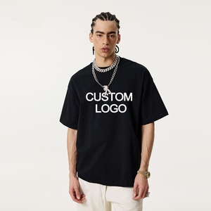 T-shirt à épaules tombantes en coton 100% 240g personnalisé OEM/ODM, taille homme, impression numérique - Product Image 1