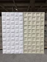 Panneau mural en pierre PU à motif géométrique, imitation roche champignon, pour intérieur, avec capacité de conception de modèles 3D