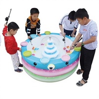 Pêche magnétique pour enfants pour centres commerciaux, avec filet renforcé en fibre de verre et bassin de pêche