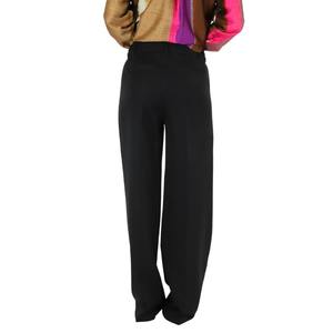 Pantaloni da Donna Marroni a Vita Alta e Gamba Larga per Abbigliamento Formale - Product Image 3