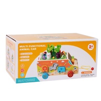 Coche a juego multifuncional educativo temprano para niños tirando zanahorias pesca atrapar insectos FORMA DE Animal juguetes a juego