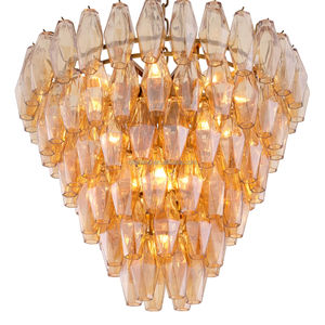 Lustre en cristal de verre fumé moderne pour la décoration intérieure de la chambre à coucher Plafonniers <span class=keywords><strong>Benini</strong></span> avec éclairage décoratif rond Tailles moyennes - Product Image 5