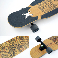 Nouveau Longboard de danse Illusion en bambou et fibre de verre, haute vitesse, portable, double rocker, pour la vente en gros