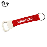 Porte-boisson en verre à bière, vin, vente en gros, lanière personnalisée, transfert de chaleur imprimé, lanière noire douce avec ouvre-bouteille