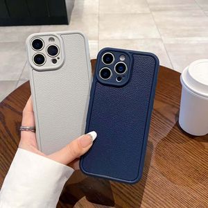 Coque de protection en TPU anti-chute à texture litchi, découpe précise, couleur unie mate, compatible avec iPhone 17 Pro Max et Apple 16 - Product Image 2