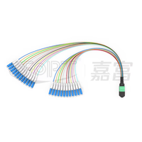 JFOPT monomode 24 cœurs G657 LSZH gaine extérieure câble de raccordement à fibres optiques MTP/PC-LC/UPC APC cavalier OM3 alimentation par JFOPT