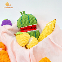 Schil Banaan Snijden Groenten Fruit Pretend Play Voorschoolse Diy Haak Keuken Speelgoed Set Kits