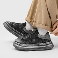 Baskets décontractées unisexes de luxe pour femmes, en daim, à semelle épaisse, style skate, plates, pour le sport, la course, la marche et le tennis