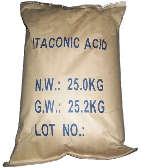 Pasokan produsen asam berkualitas tinggi asam itaconik (asam metilen suksinik) priceCAS 97-65-4