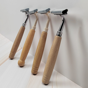 Meilleure qualité pas cher hommes barbe bambou en bois <span class=keywords><strong>main</strong></span> double lame manuel voyage Portable <span class=keywords><strong>rasoir</strong></span> jetable <span class=keywords><strong>rasoir</strong></span> - Product Image 3