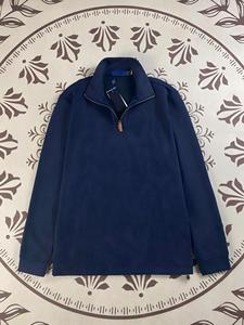 Felpa a Collo Alto con Maniche Lunghe in Maglia <span class=keywords><strong>per</strong></span> Uomo, Vendita Calda, Felpa con Mezza Zip e Vestibilità Ampia <span class=keywords><strong>per</strong></span> Donna - Product Image 4