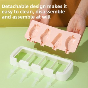 Molde de helado congelado de grado alimenticio para el hogar, nueva tapa redonda de silicona ecológica para hacer queso casero y helado - Product Image 2